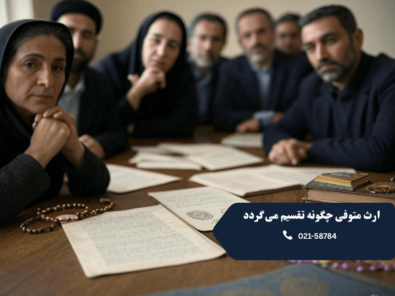ارث متوفی چگونه تقسیم می گردد