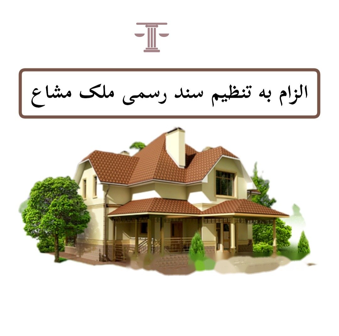 الزام به تنظیم سند ملک مشاع
