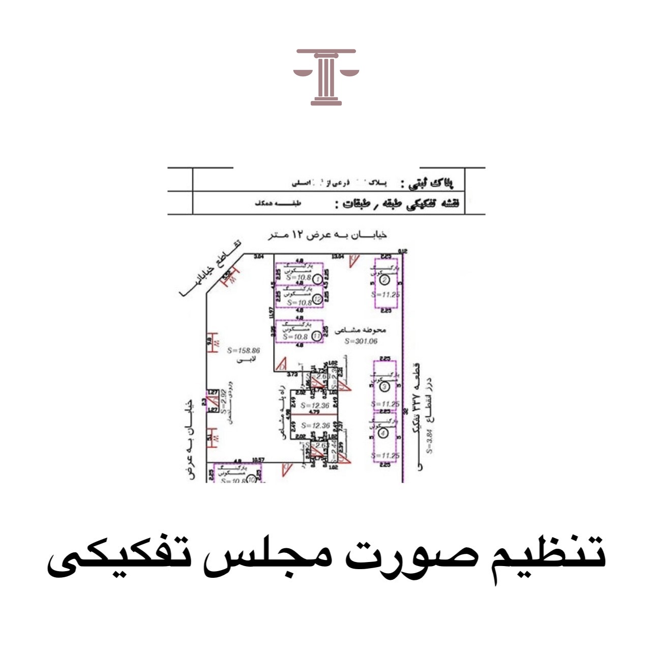 تنظیم صورت مجلس تفکیکی