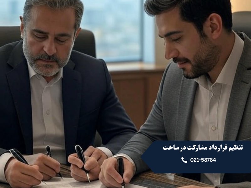 تنظیم قرارداد مشارکت در ساخت